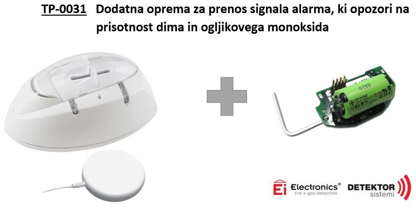 V primeru nakupa javljalnika CO EiElectronics Ei208DW/W podarimo modul Ei200MRF